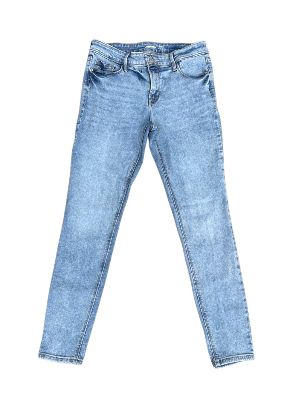 Old Navy Rockstar Super Skinny Mid Rise Stretch Jeans Size 6 Light Wash